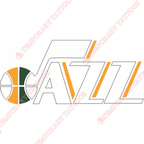 Utah Jazz Customize Temporary Tattoos Stickers NO.1213